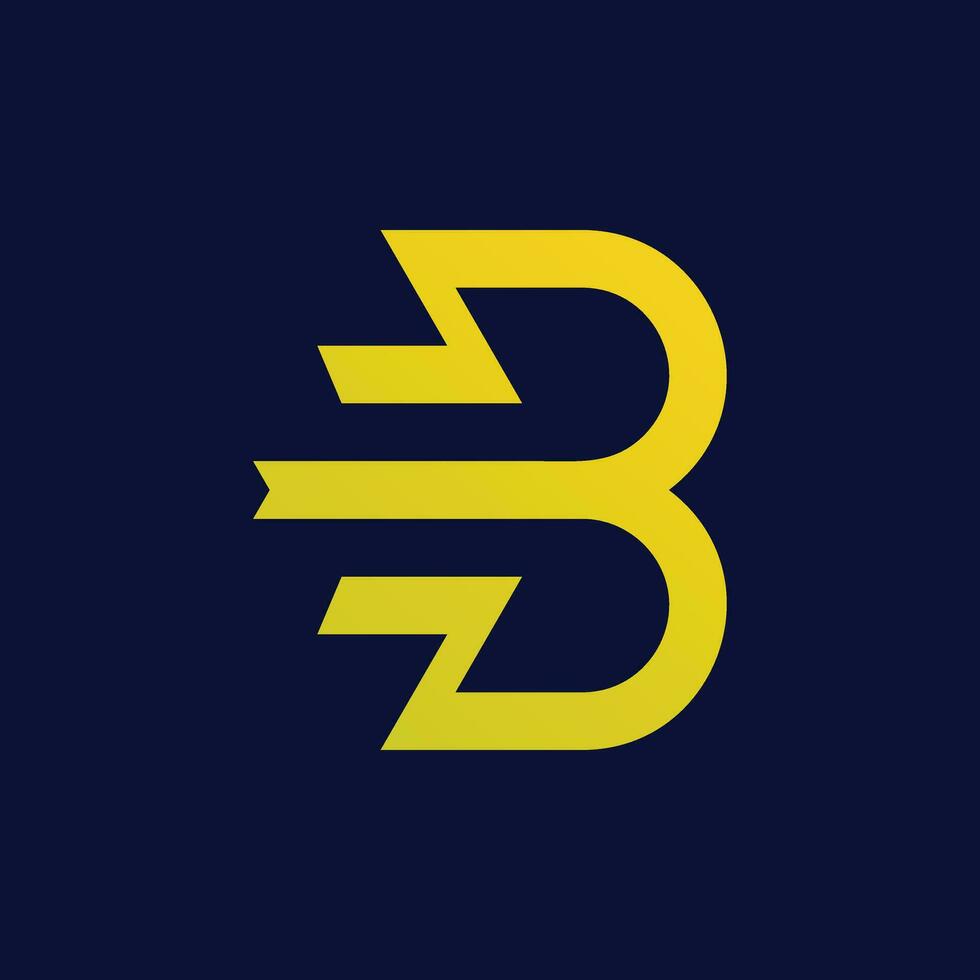 Éléments de modèle de conception d'icône de logo lettre b vecteur