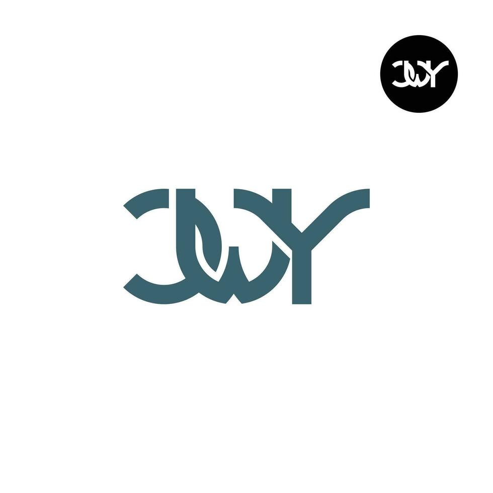 lettre cwy monogramme logo conception vecteur