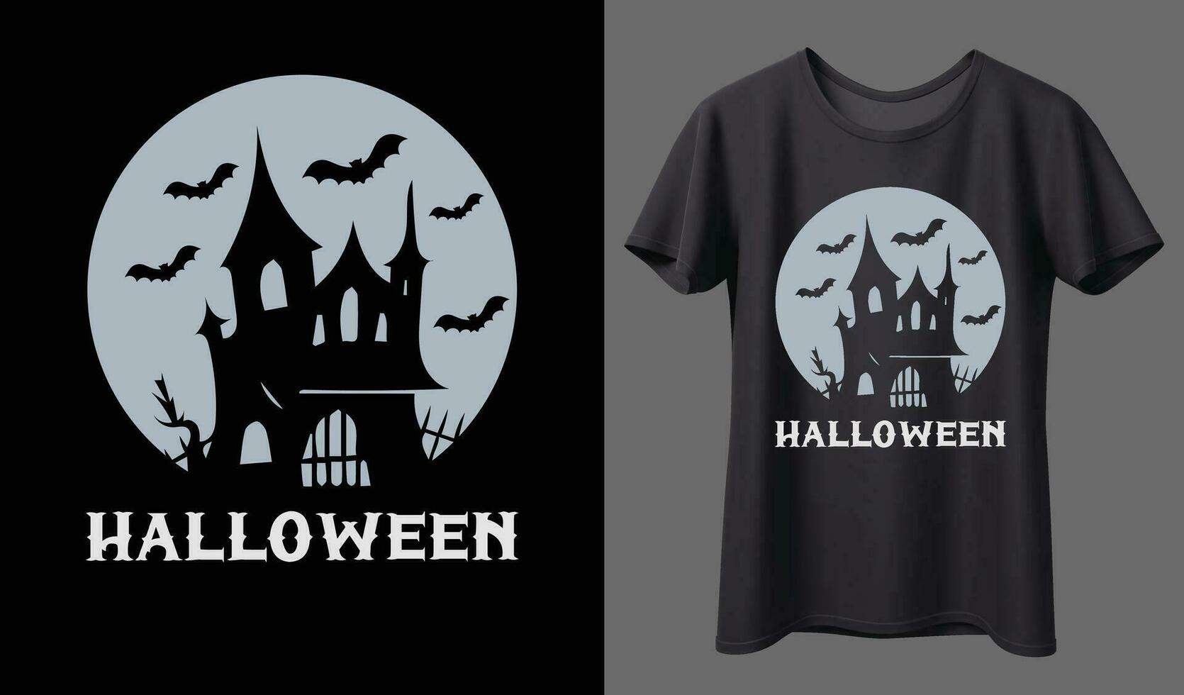 conception de t-shirt d'halloween vecteur