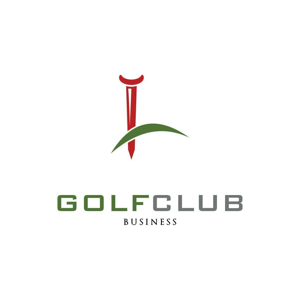 initiale lettre l le golf club icône logo conception modèle vecteur