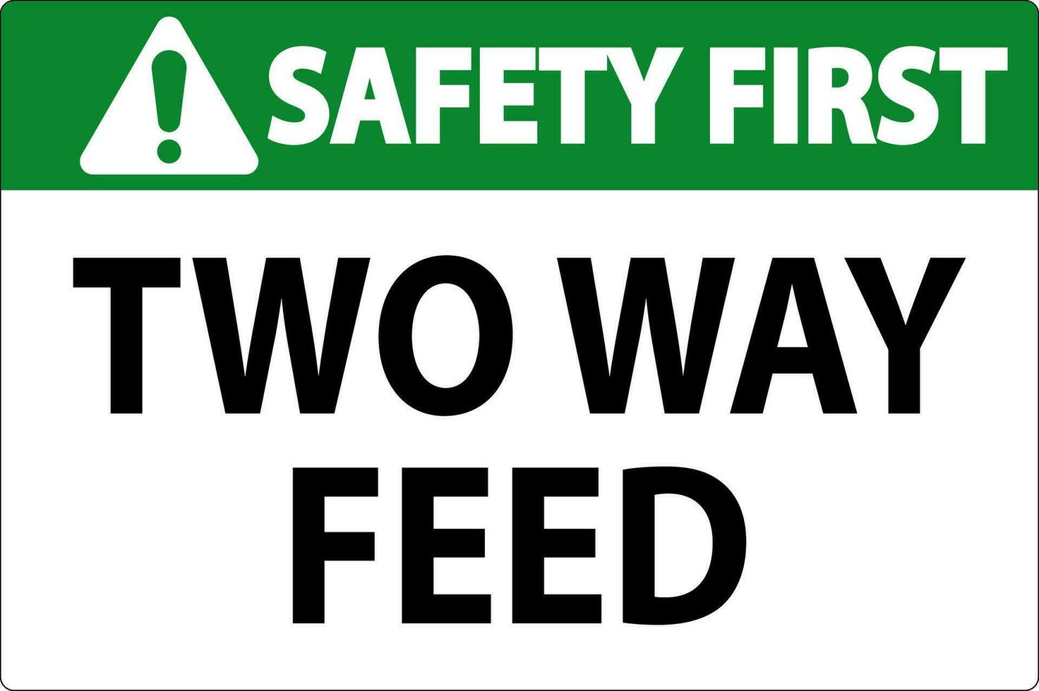 sécurité premier signe deux façon alimentation vecteur