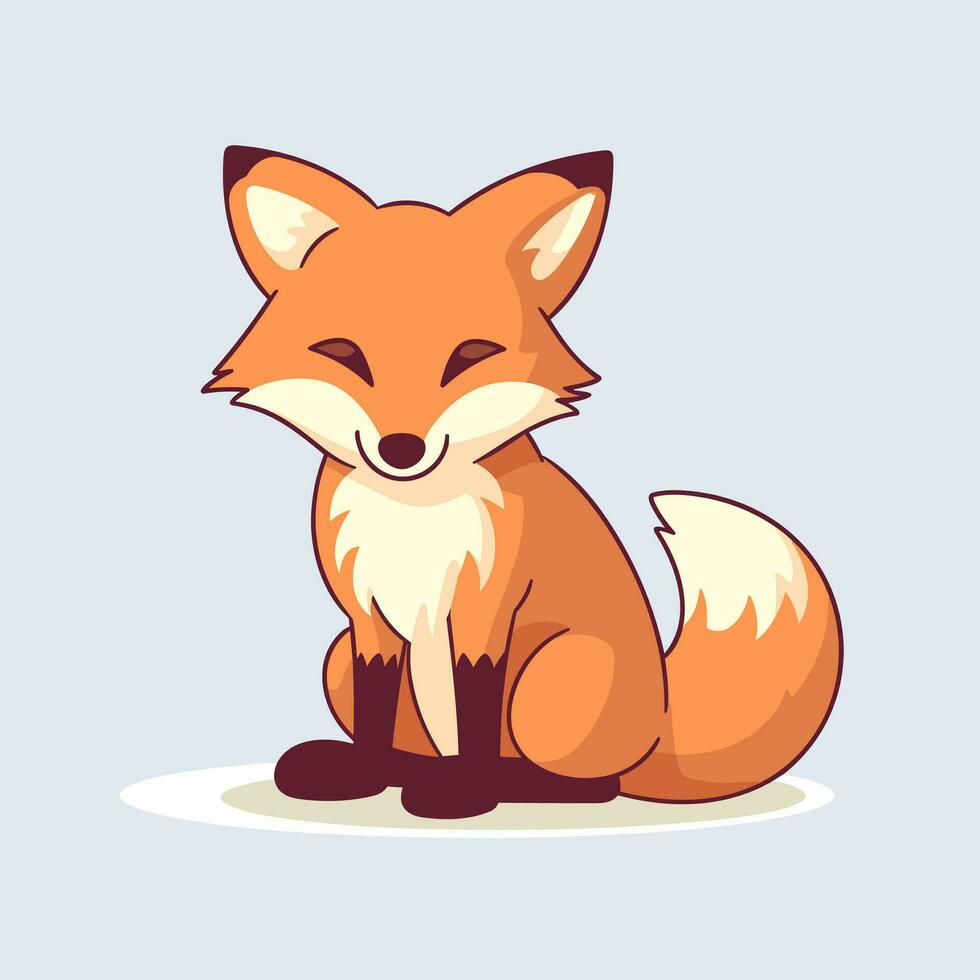 Renard vecteur mignonne Renard dessin animé symbole