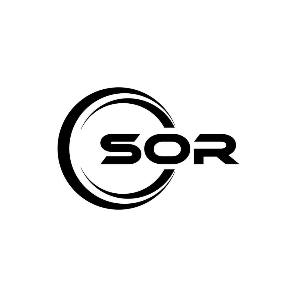 sor logo conception, inspiration pour une unique identité. moderne élégance et Créatif conception. filigrane votre Succès avec le frappant cette logo. vecteur