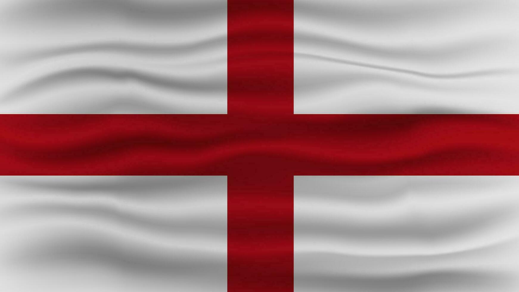 Angleterre drapeau agitant avec Contexte. vecteur illustration