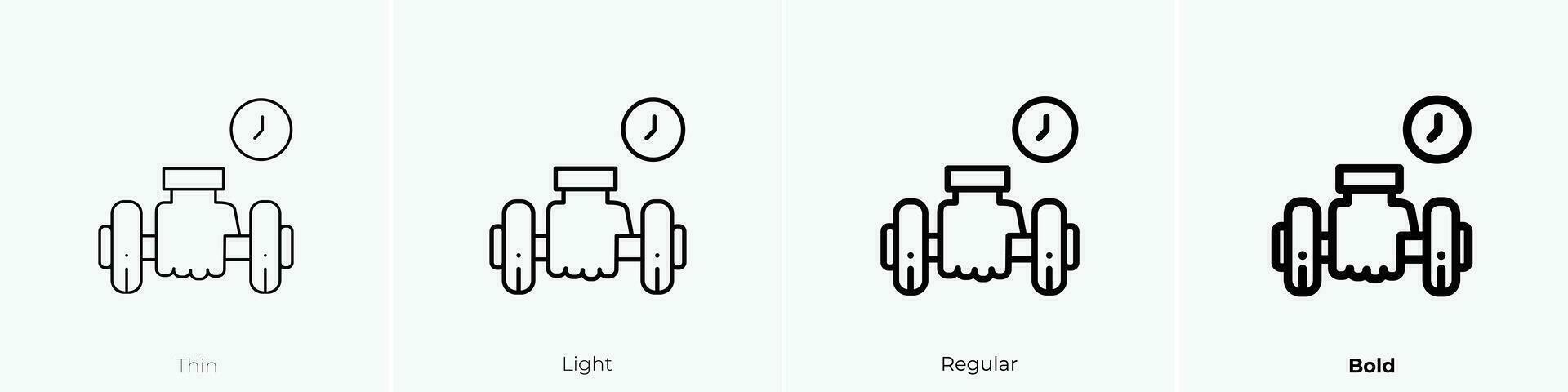 faire des exercices icône. mince, lumière, ordinaire et audacieux style conception isolé sur blanc Contexte vecteur