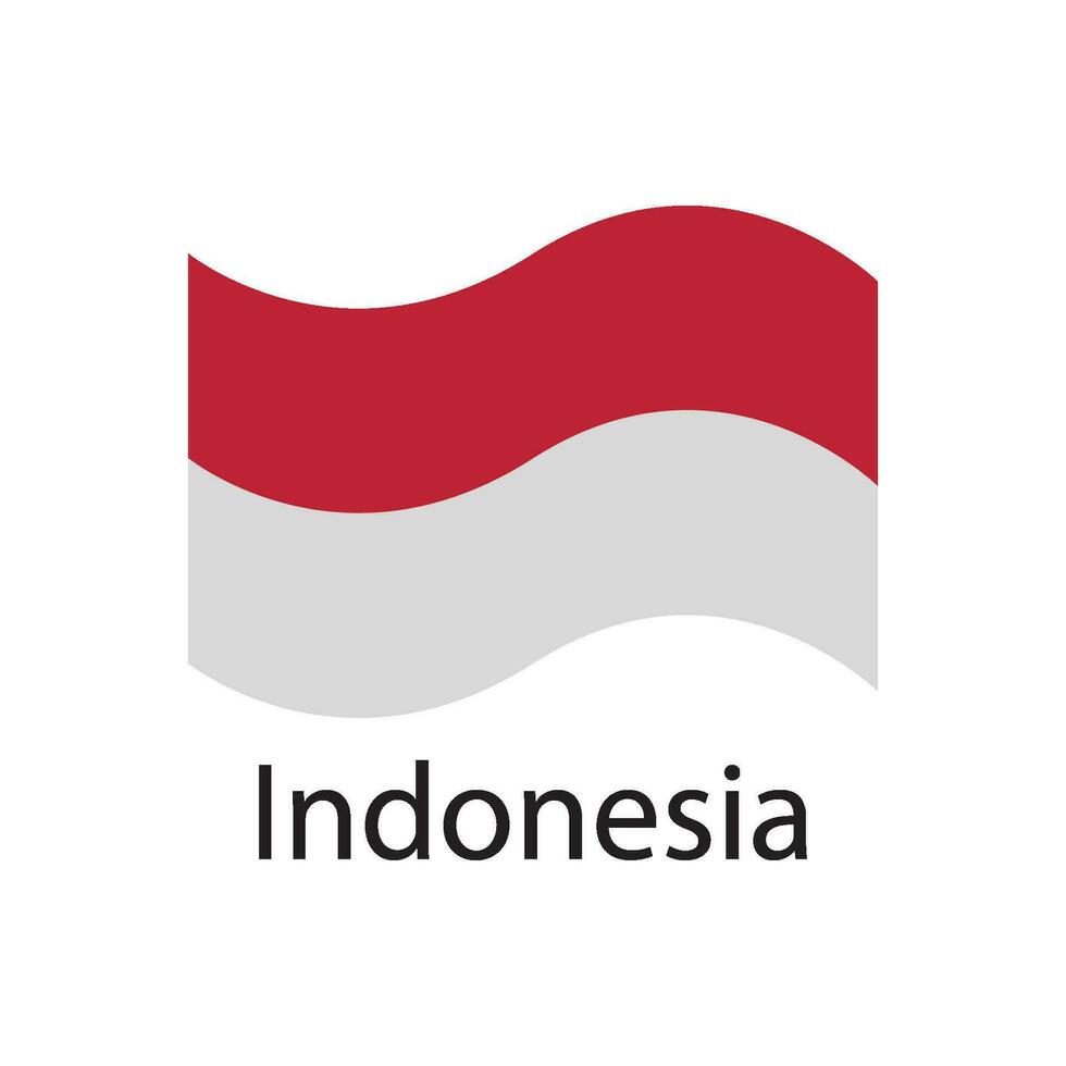 Indonésie drapeau icône vecteur