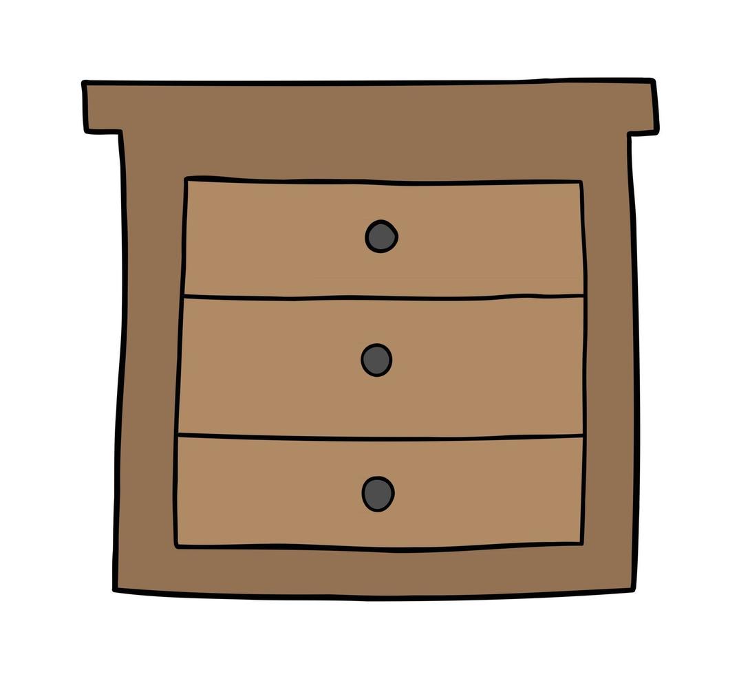 illustration de vecteur de dessin animé de commode