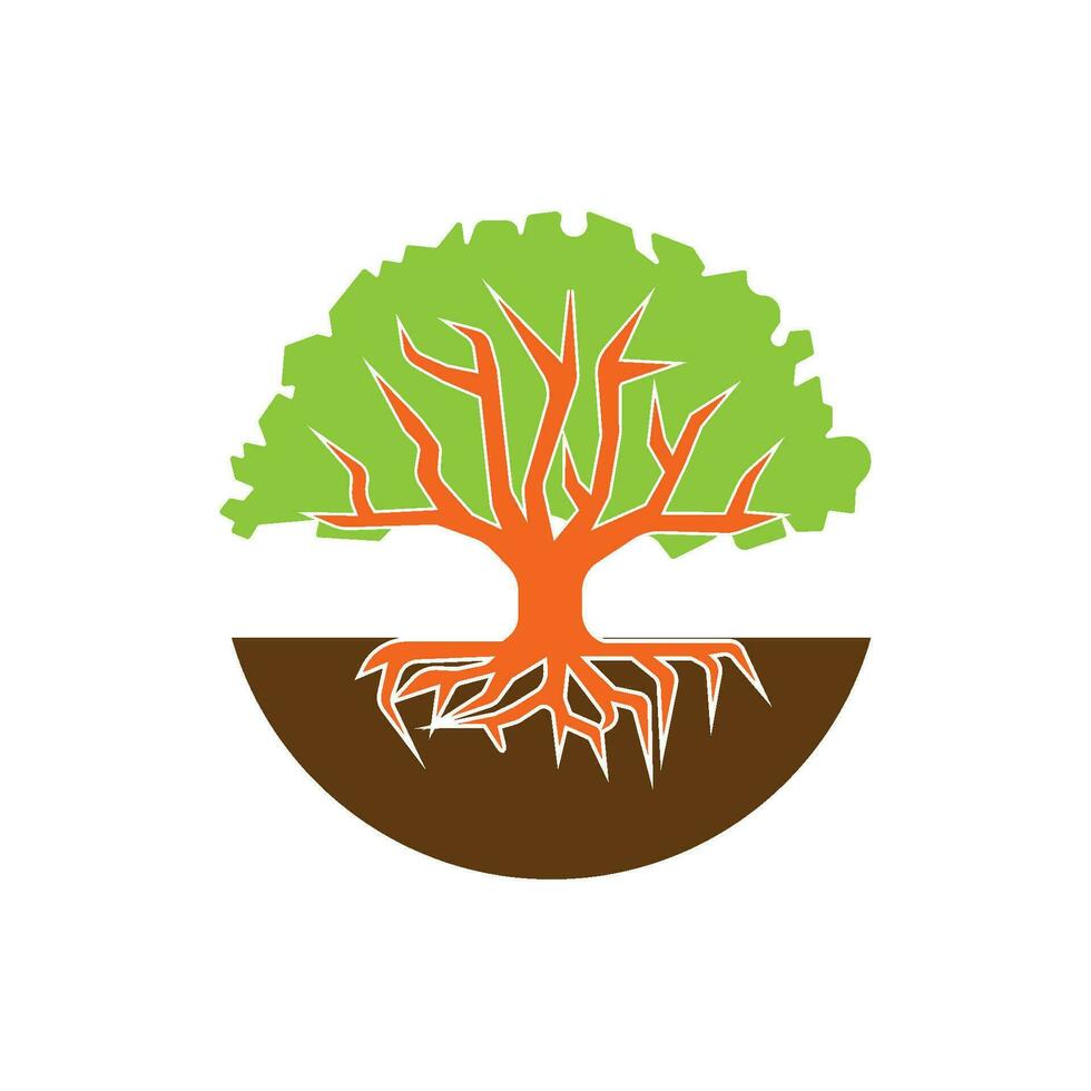 arbre logo modèle vecteur icône design