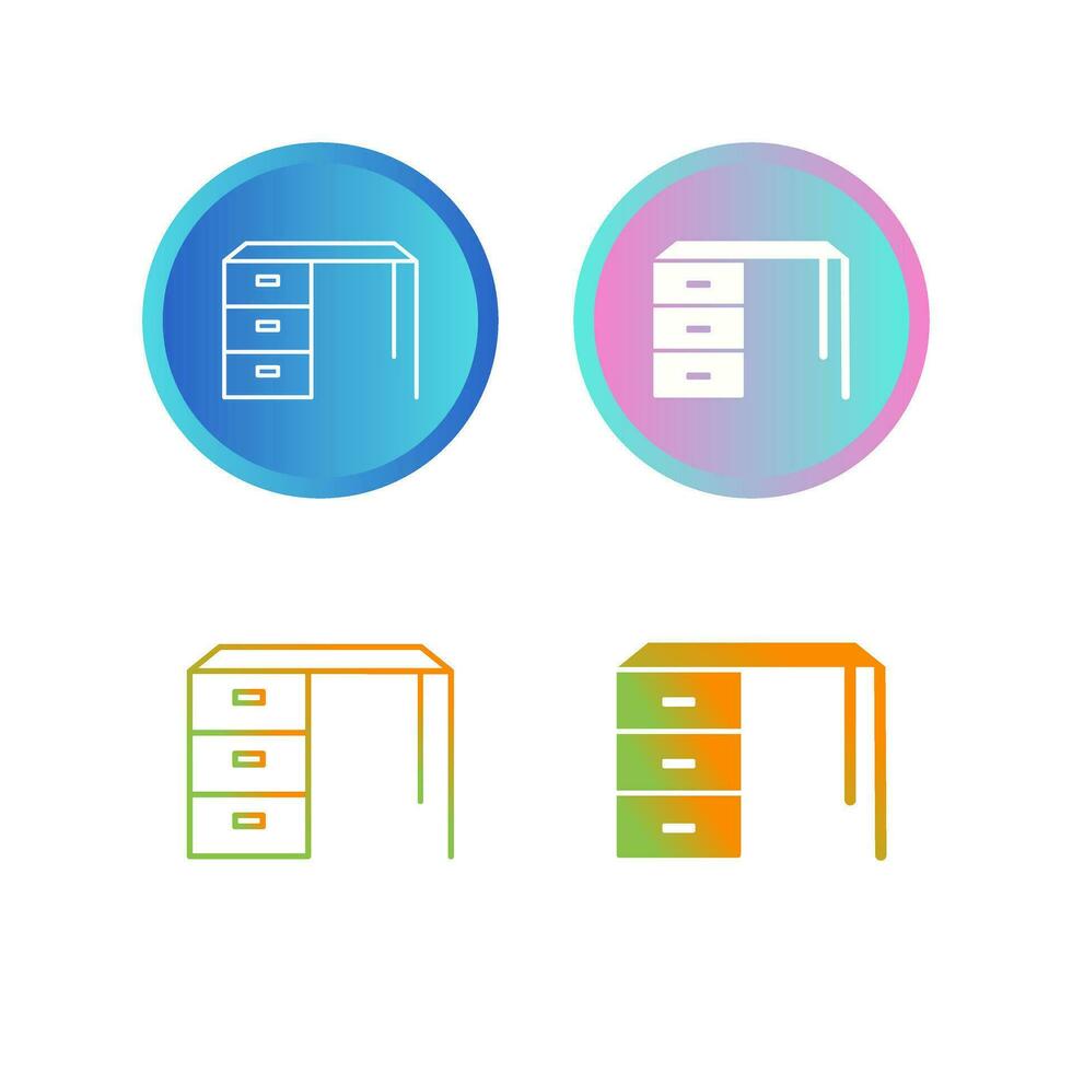 icône de vecteur de table de travail