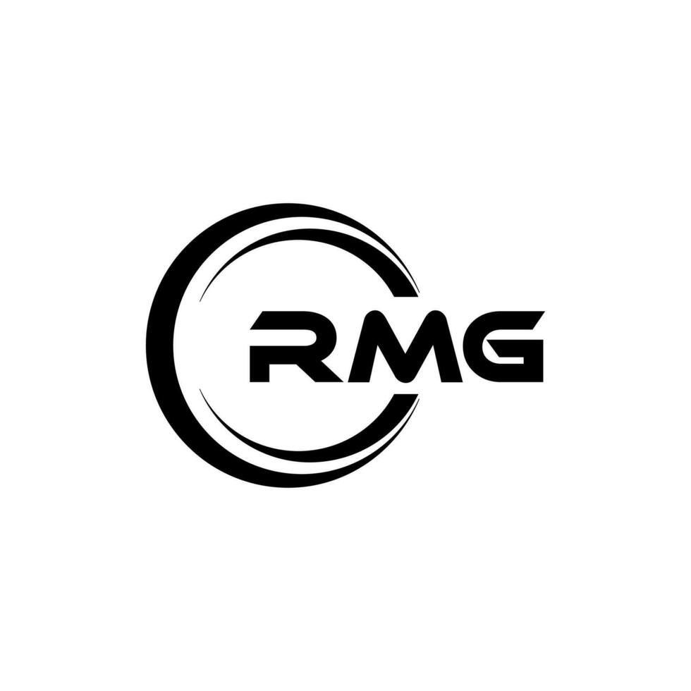 RMG logo conception, inspiration pour une unique identité. moderne élégance et Créatif conception. filigrane votre Succès avec le frappant cette logo. vecteur