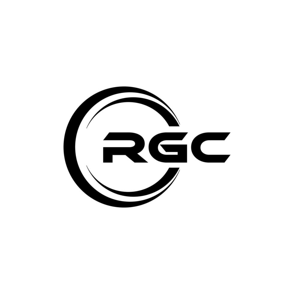 rgc logo conception, inspiration pour une unique identité. moderne élégance et Créatif conception. filigrane votre Succès avec le frappant cette logo. vecteur