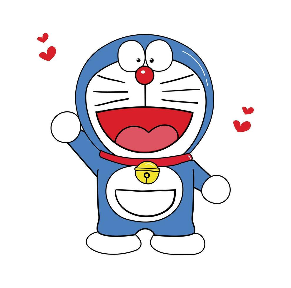 doraemon mignonne vecteur