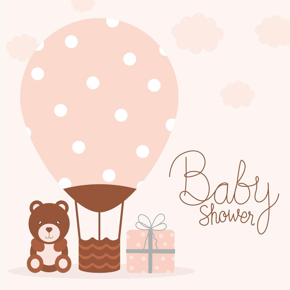 illustration de douche de bébé vecteur