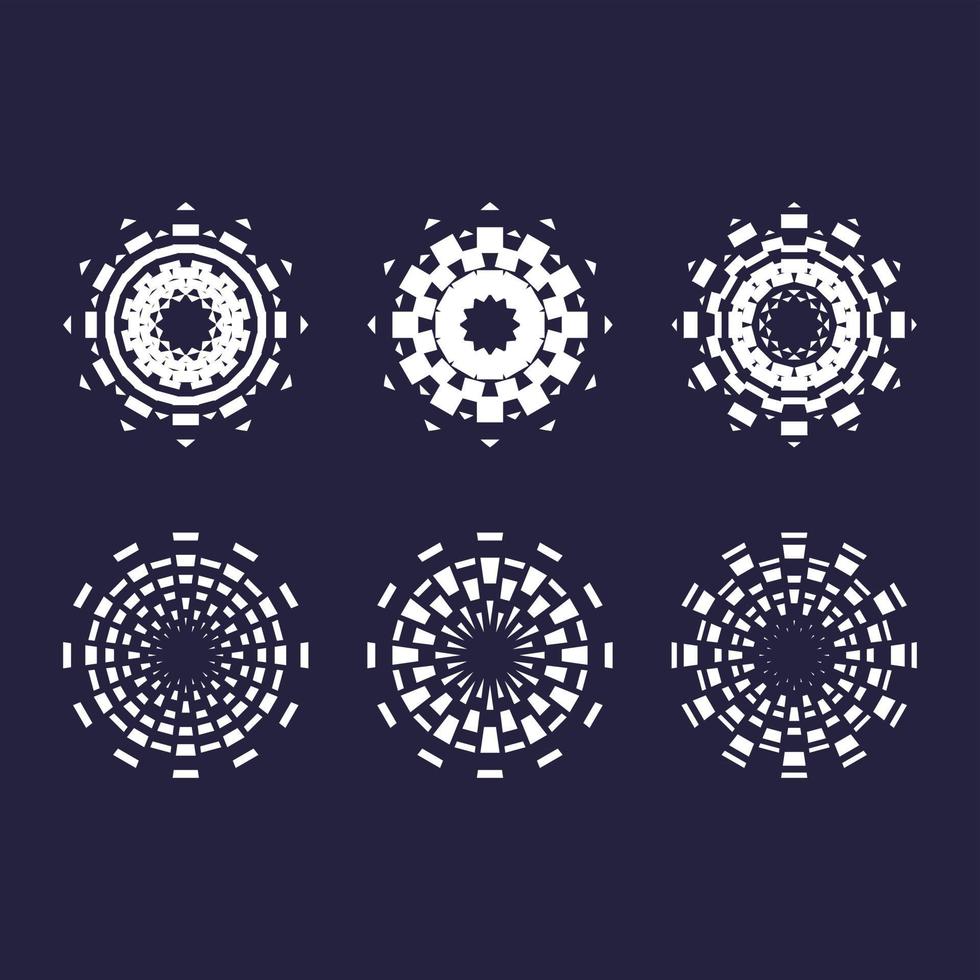 ornements de conception circulaire vecteur