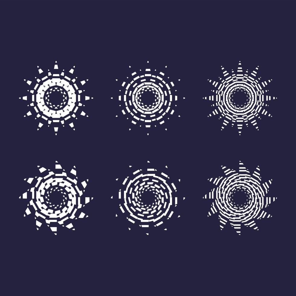 ornements de conception circulaire vecteur