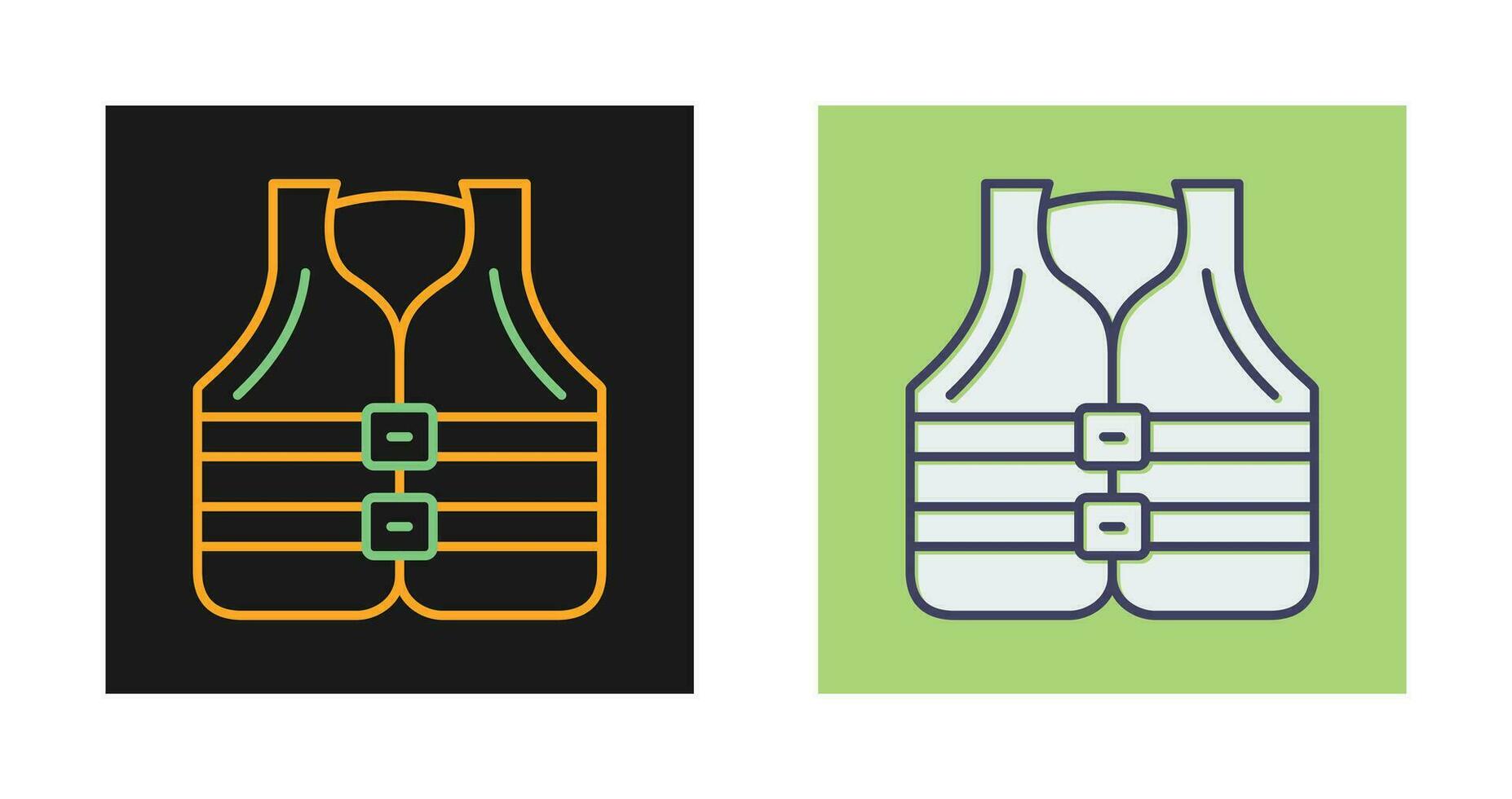 icône de vecteur de gilet de sauvetage