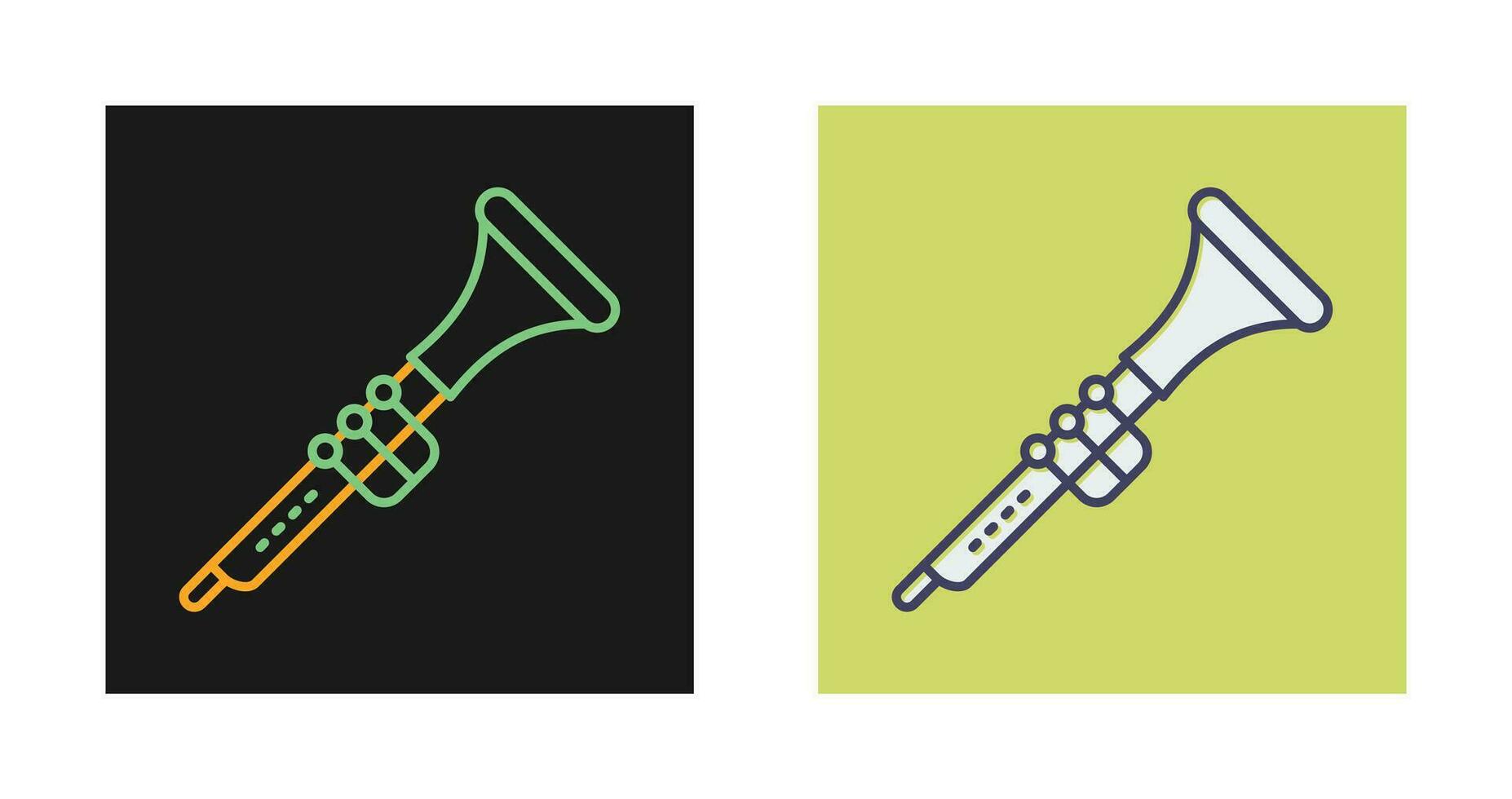 icône de vecteur de clarinette