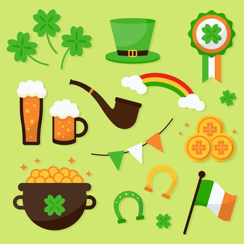 St Patrick&#39;s Day Element Collection Vector