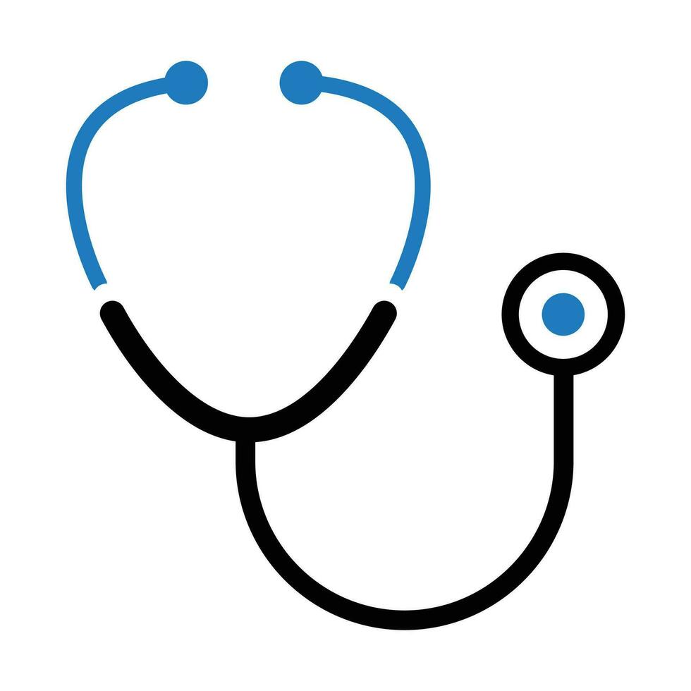 stéthoscope icône isolé sur blanc Contexte . médical dispositif vecteur illustration pour les usages sur la toile et mobile applications.