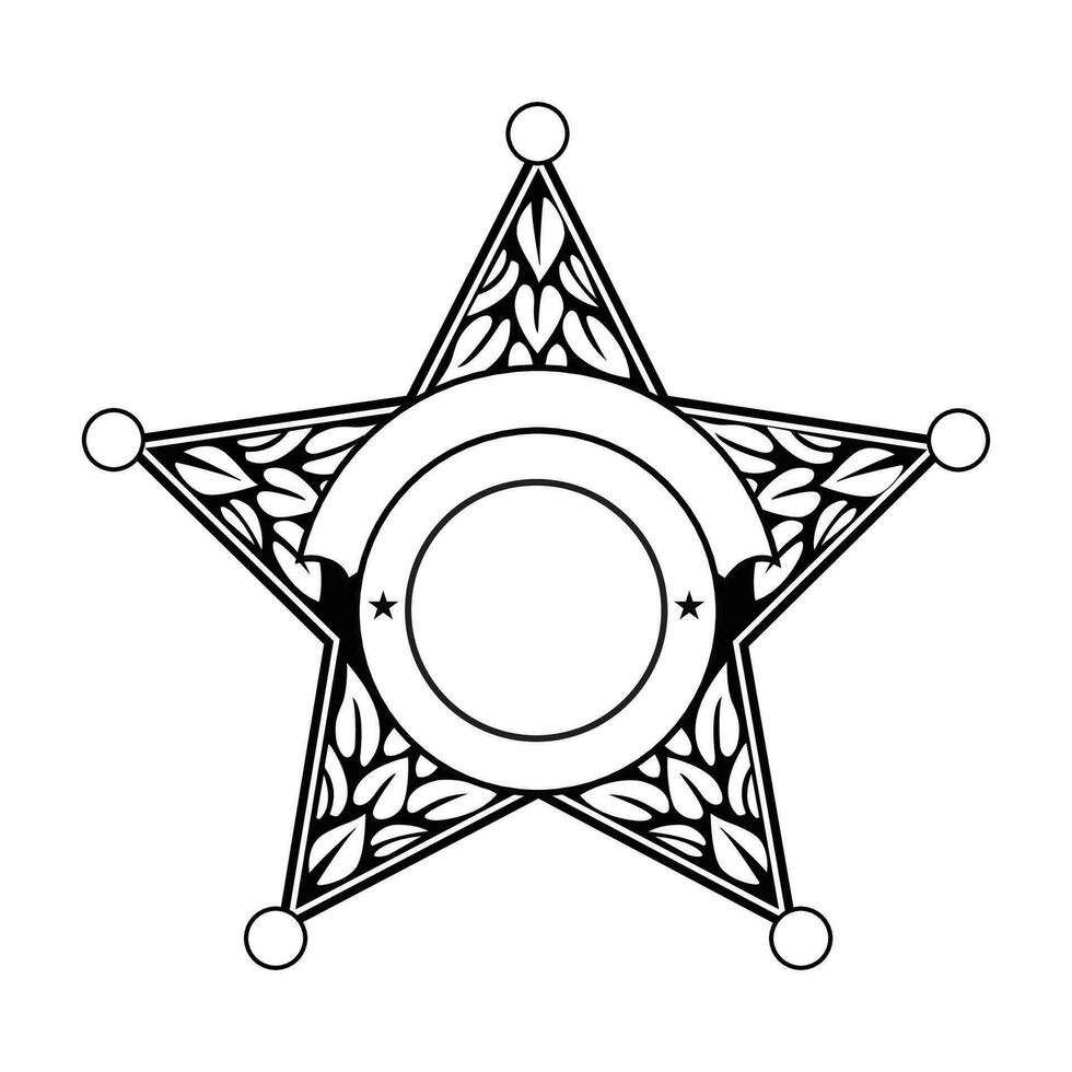 vecteur illustration de Sécurité police badge , shérif badge