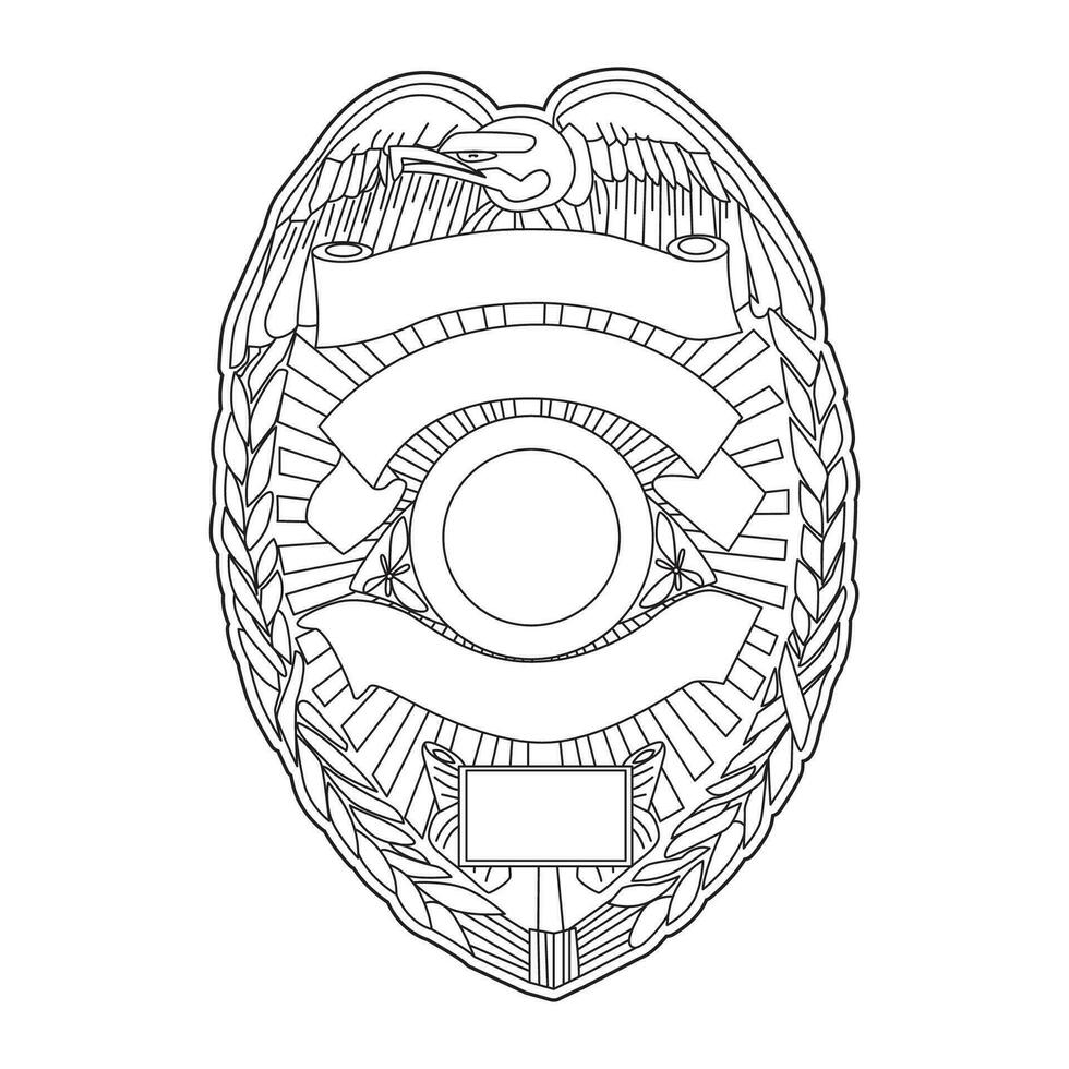 vecteur illustration de Sécurité police badge , shérif badge
