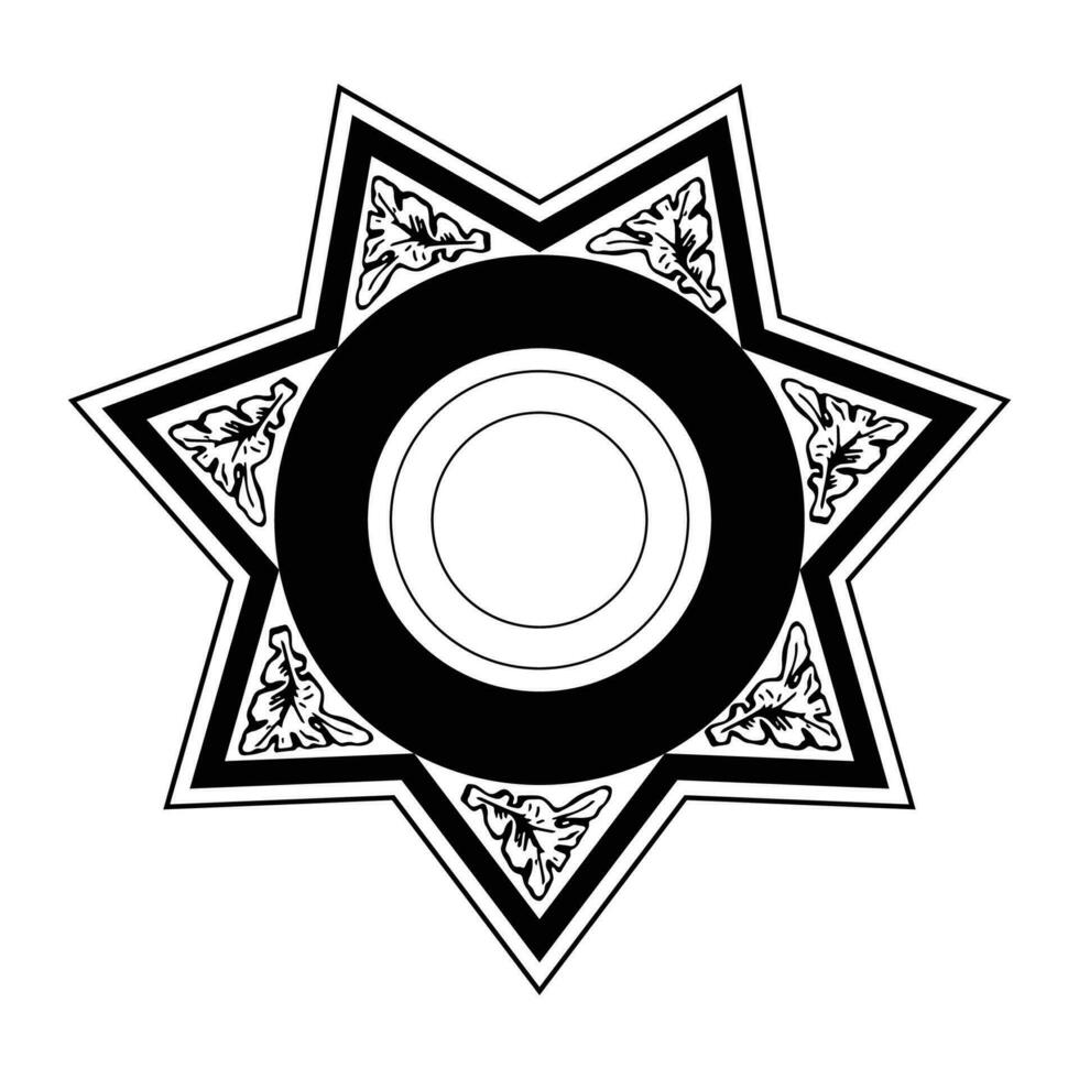 vecteur illustration de Sécurité police badge , shérif badge