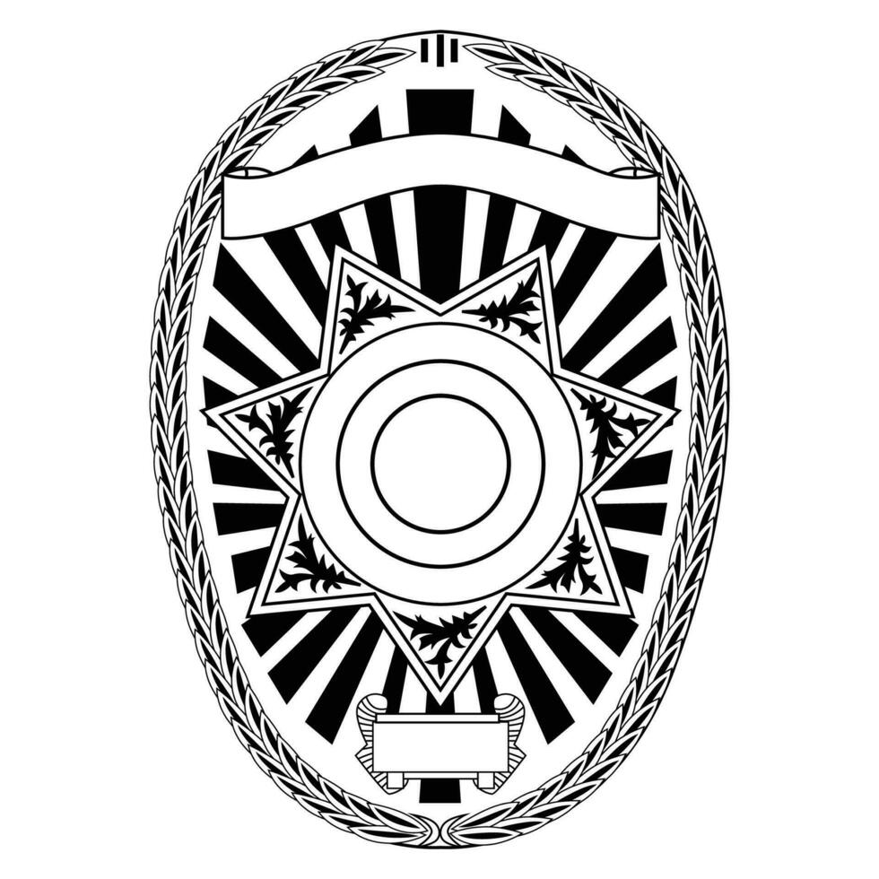 vecteur illustration de Sécurité police badge , shérif badge