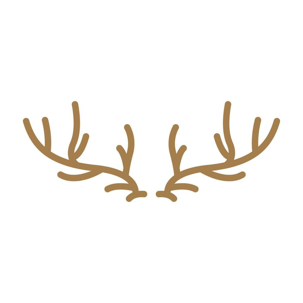 cerf klaxon logo conception klaxon animal illustration minimaliste Facile symbole icône vecteur