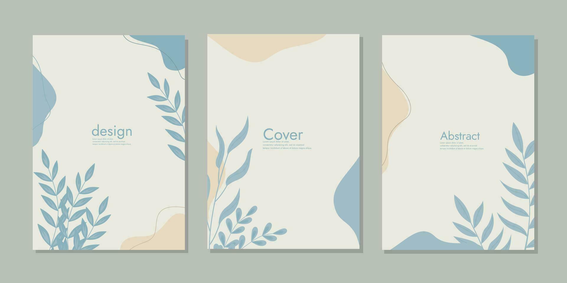 carnet couverture conception avec floral modèle. abstrait rétro botanique Contexte. Taille a4 pour des cahiers, planificateurs, dépliants, livres, catalogues vecteur