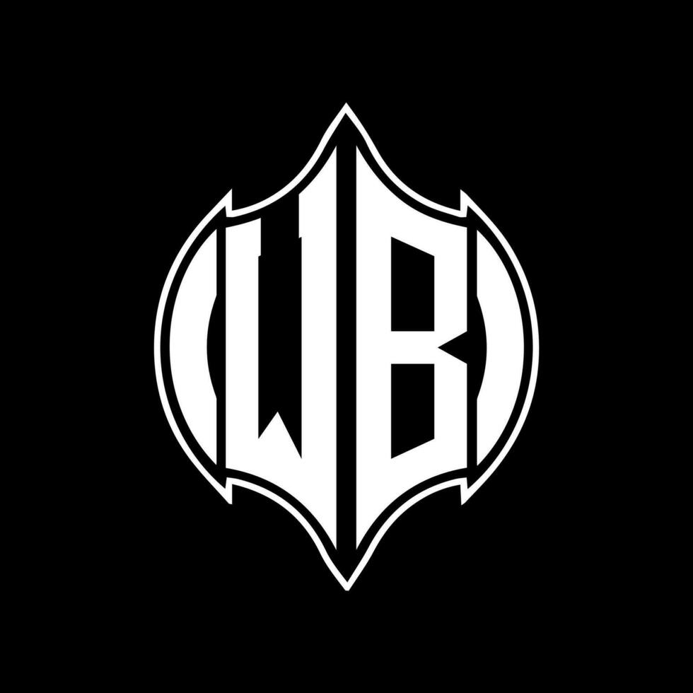 wb lettre logo conception. wb Créatif monogramme initiales lettre logo concept. wb unique moderne plat abstrait vecteur lettre logo conception.