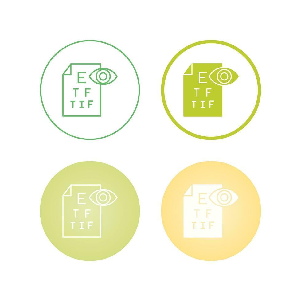 icône de vecteur de test oculaire