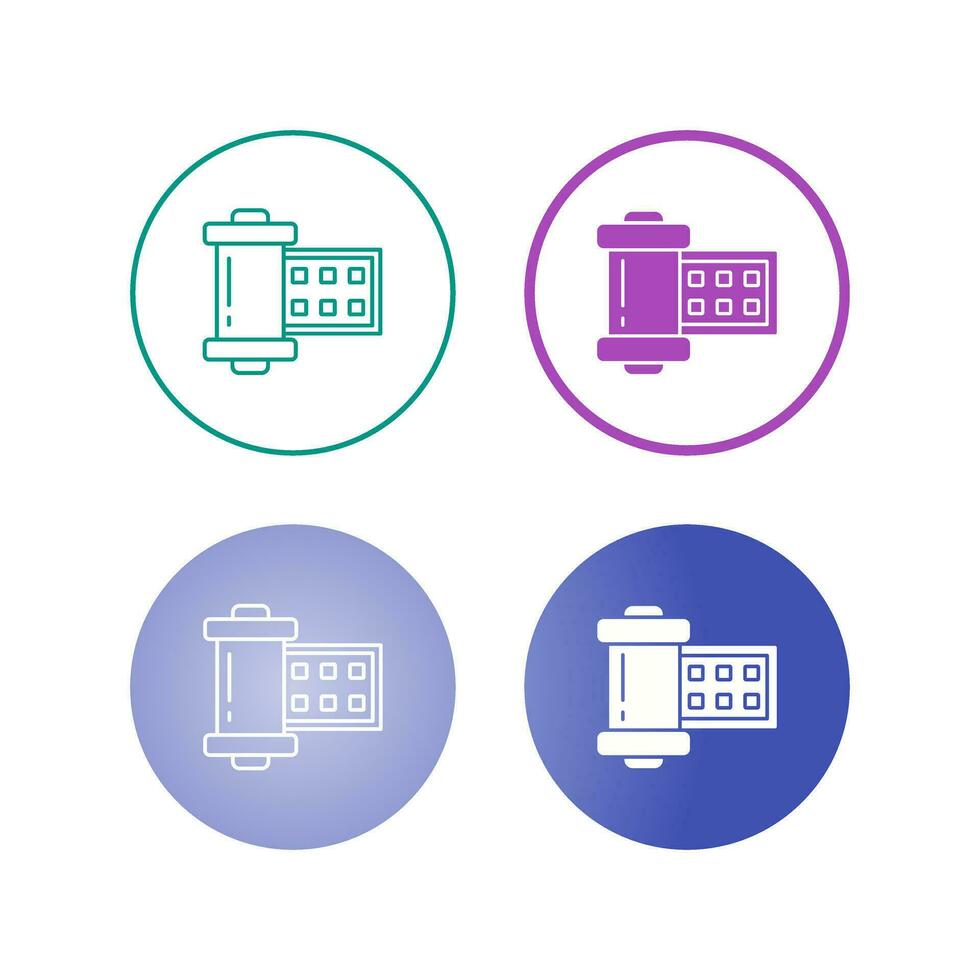 icône de vecteur de bande de film