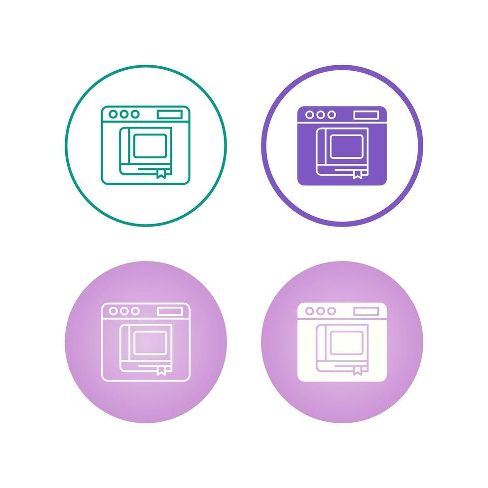 icône de vecteur de livre électronique