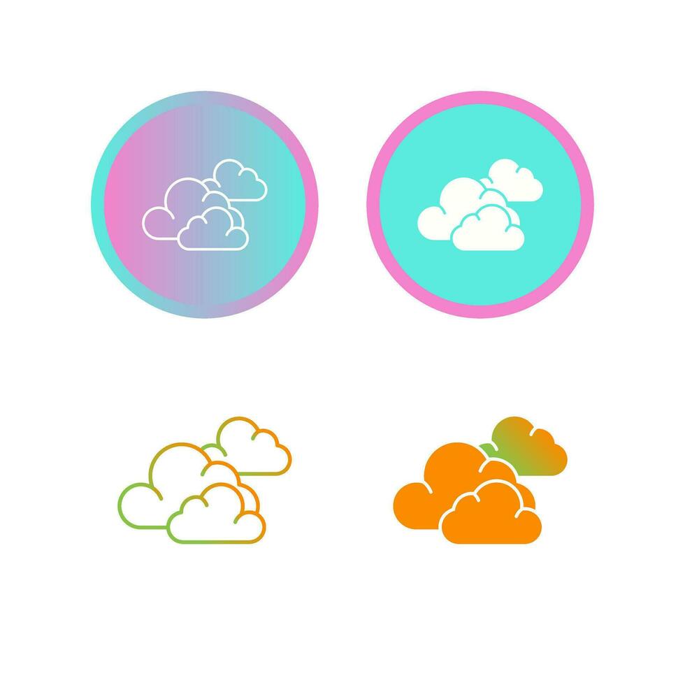 icône de vecteur nuageux