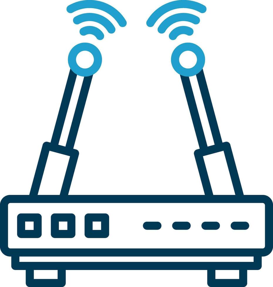 Wifi routeur vecteur icône conception