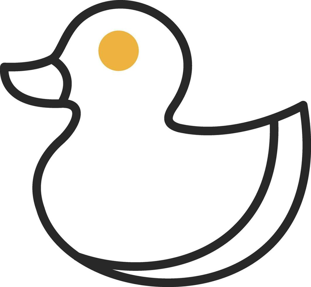 conception d'icône de vecteur de canard en caoutchouc