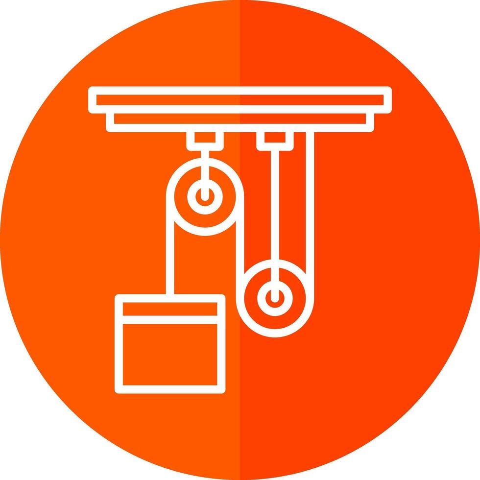conception d'icône de vecteur de poulie