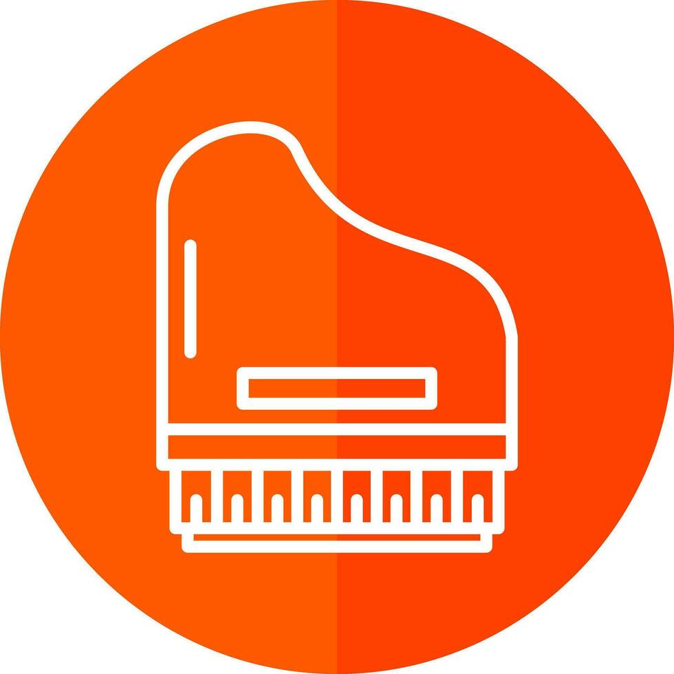 conception d'icône de vecteur de piano