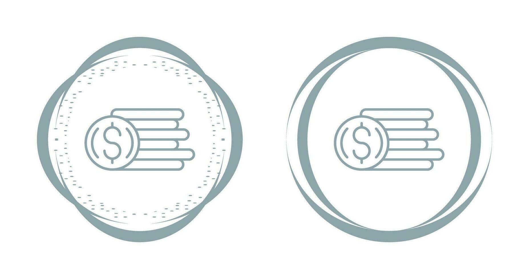 icône de vecteur de pièces de monnaie
