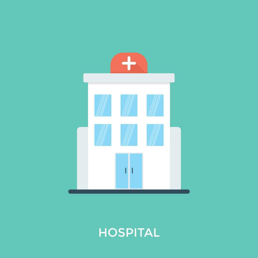 hôpital et santé plat icône vecteur
