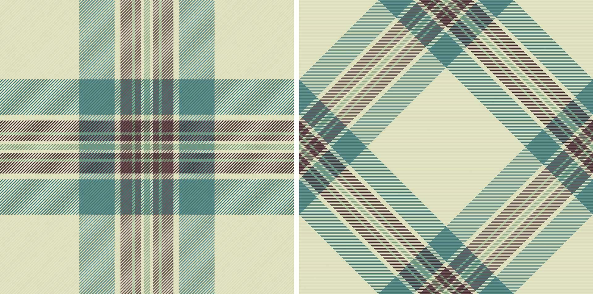 plaid sans couture modèle de Contexte texture en tissu avec une vérifier textile tartan vecteur. vecteur