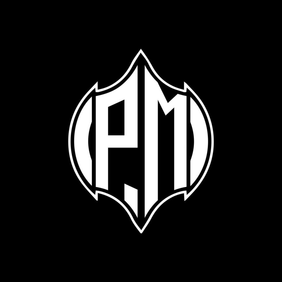pm lettre logo conception. pm Créatif monogramme initiales lettre logo concept. pm unique moderne plat abstrait vecteur lettre logo conception.