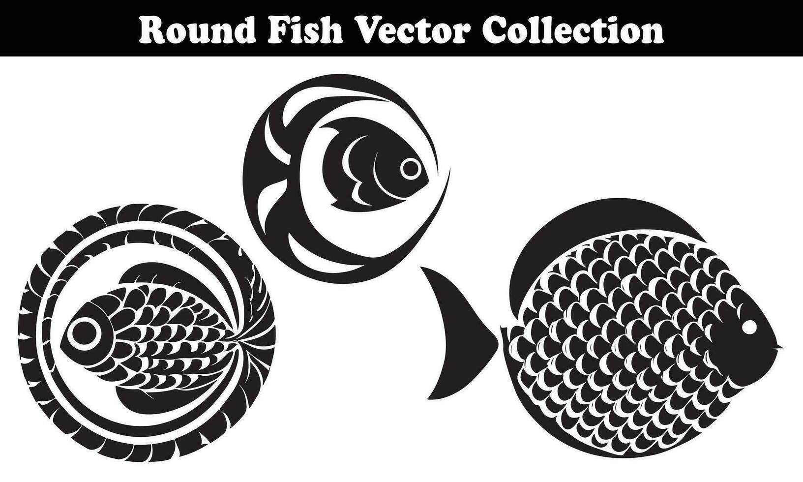 rond poisson vecteur conception retour sur blanc Contexte pour designer