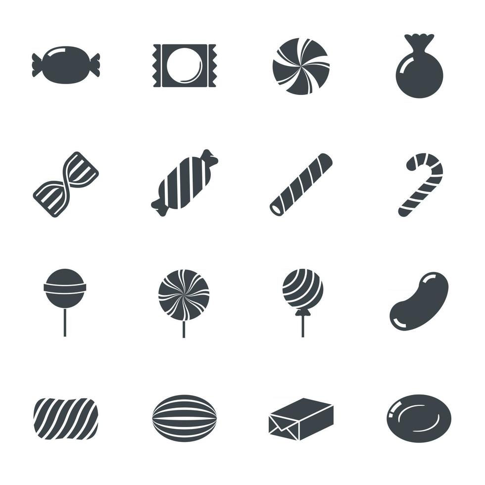 signe d'icônes de bonbons. illustration vectorielle vecteur