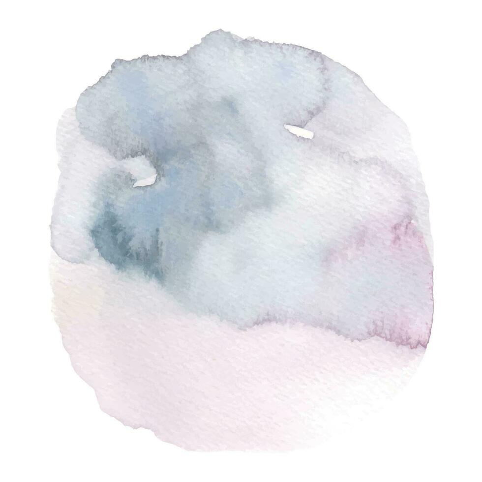 bleu et rose pente tache aquarelle brosse formes vecteur