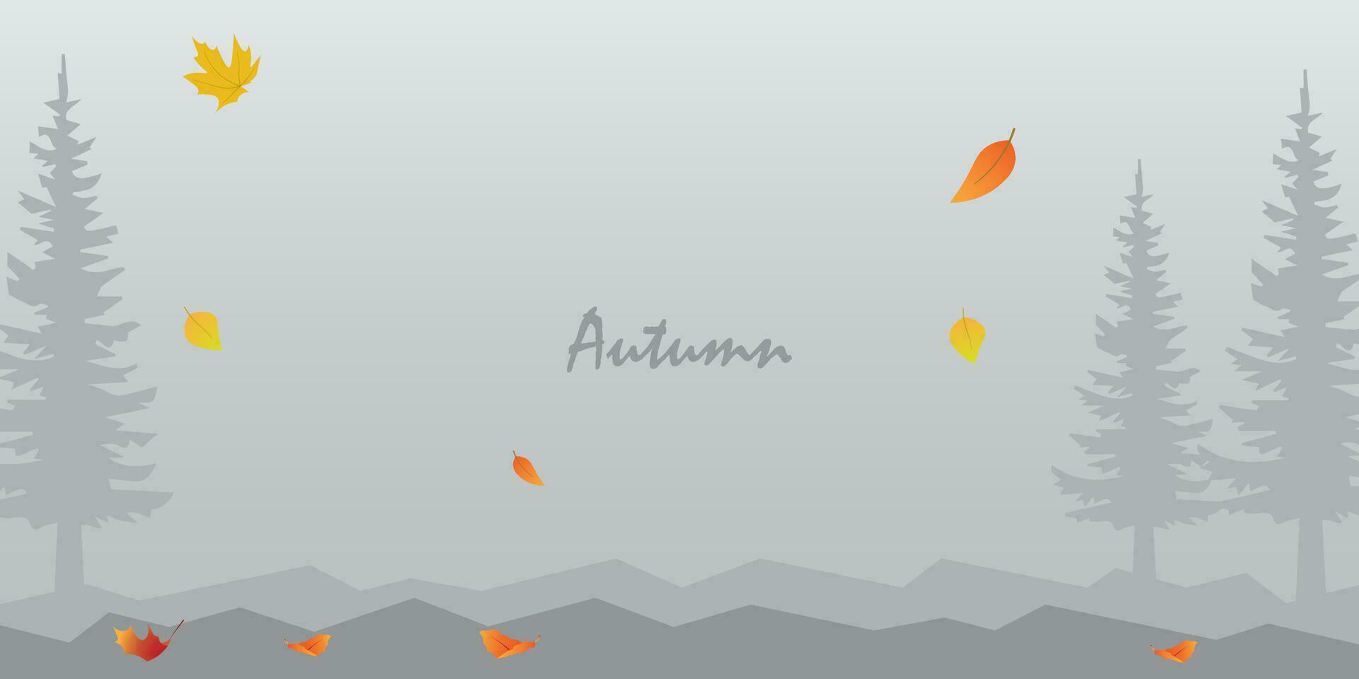 Contexte conception avec minimaliste couleurs avec un l'automne thème. vecteur