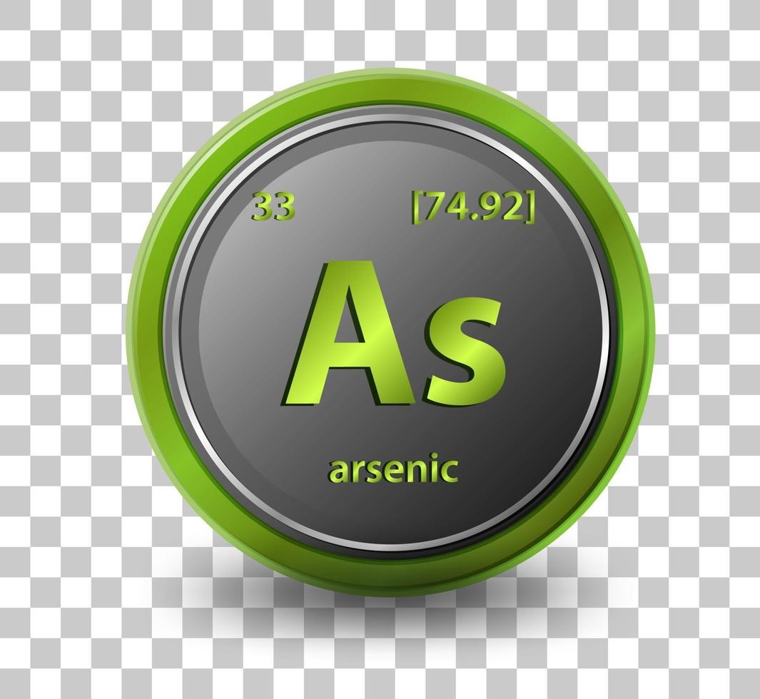 élément chimique de l'arsenic vecteur