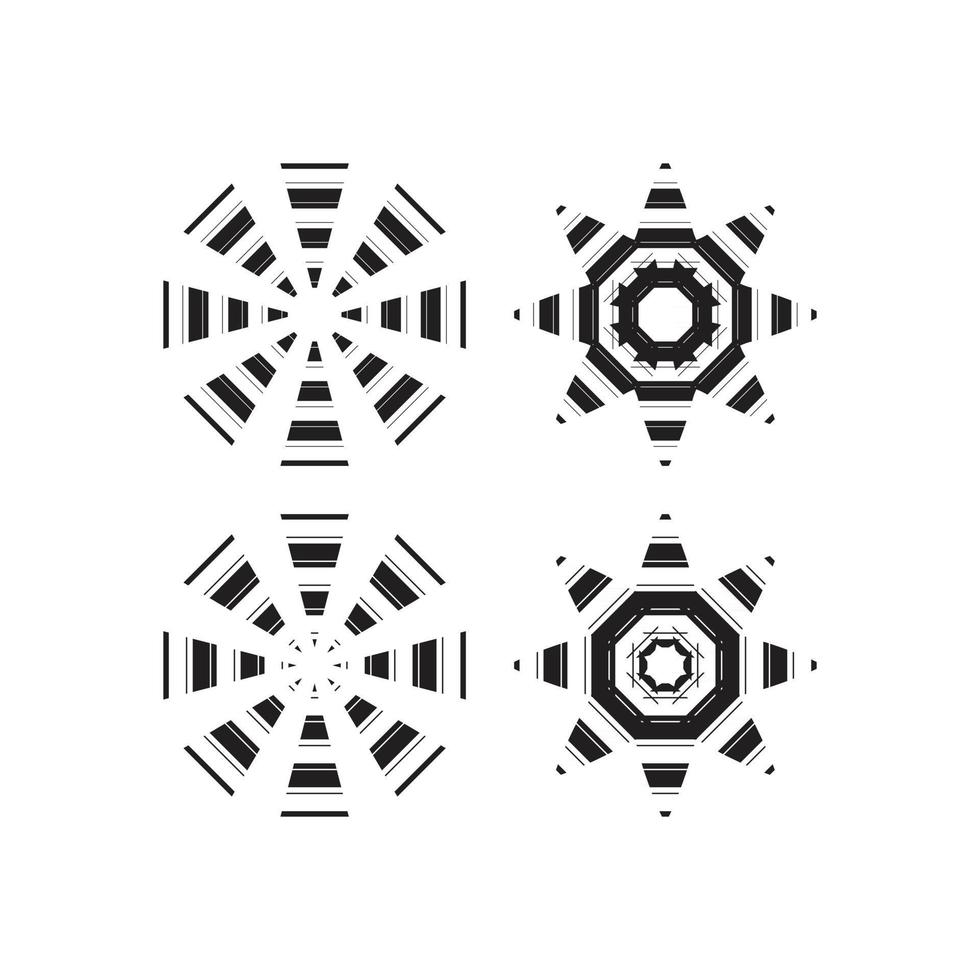 définir un design décoratif circulaire vecteur