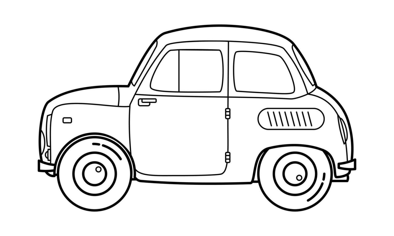 du quotidien voiture contour conception pour dessin livre vecteur