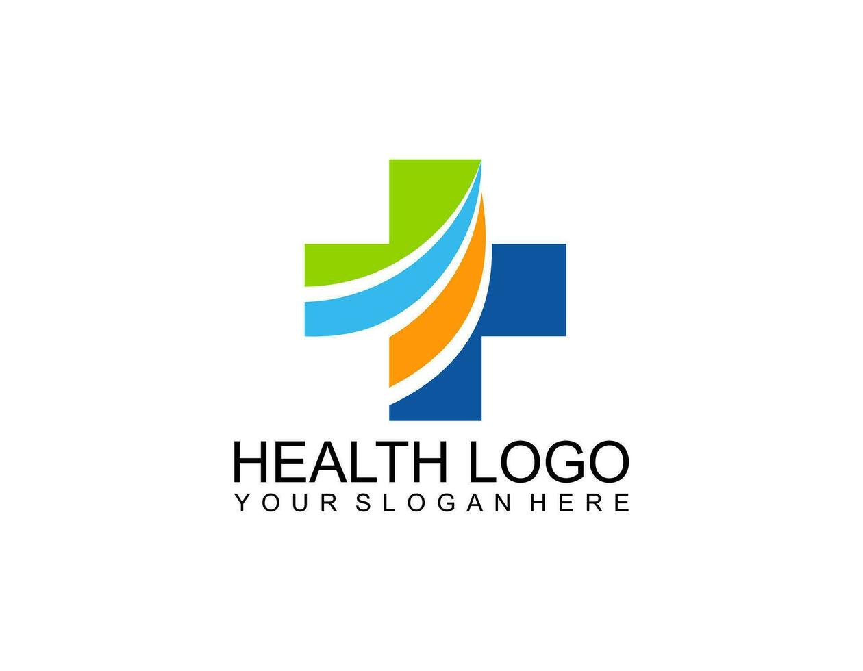 médical logo, médical logo santé icône isolé sur blanc Contexte. plat vecteur logo conception modèle élément